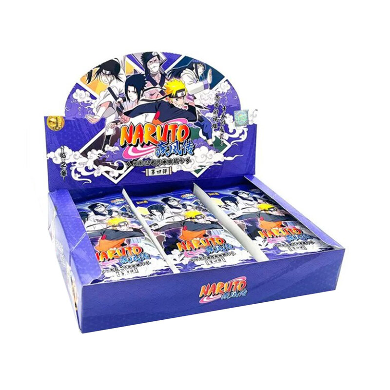 KAYOU-juegos de cartas coleccionables de Naruto para niños, álbum de Anime, juegos de fiesta, colección de cartas, Cajas de Regalo para niños, Hobby de papel