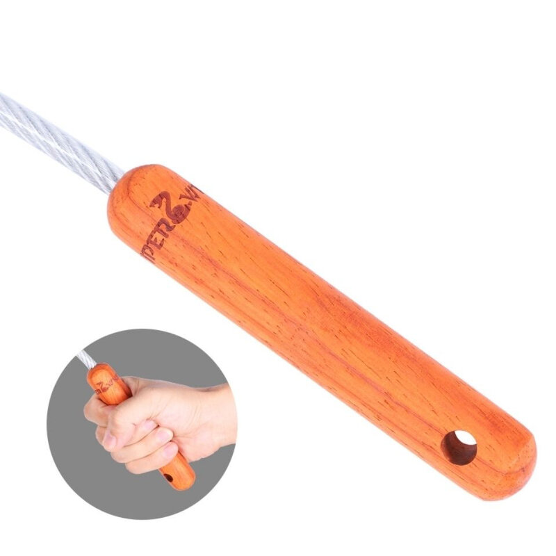 New Outdoor Tactical Whip Car Emergency Tool Wooden Handle Car Personal Safety Tool EDC Self-defense Anti-wolf Tools For Women