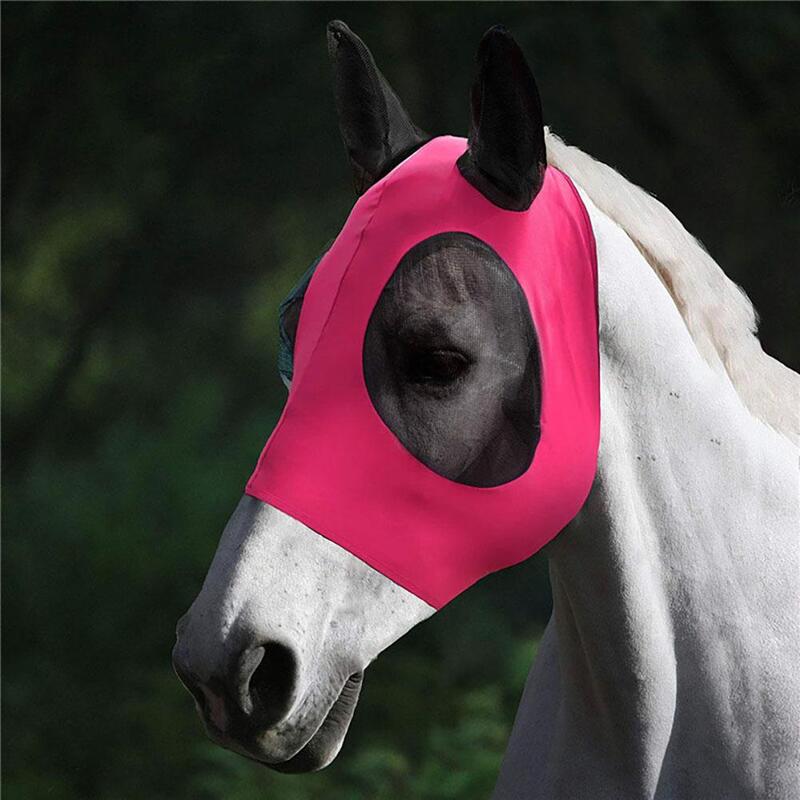 Masque de Protection solaire Anti-morsure, ultraléger, pour tête de cheval, en Nylon