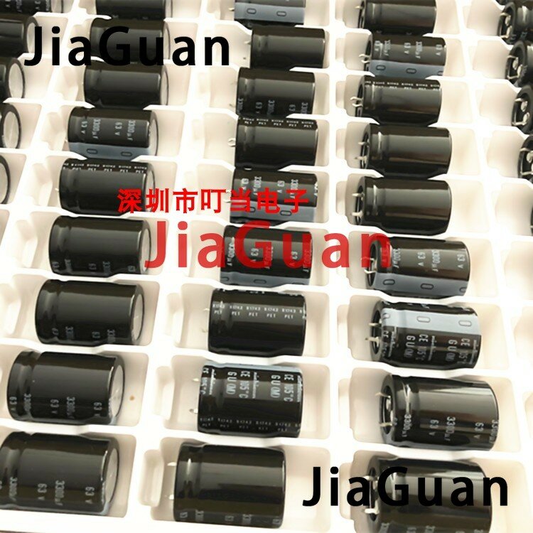 10 pces genuine nichicon gu 63v3300uf 25x35mm capacitor eletrolítico 3300uf/63v ce 105 graus gu 3300uf 63v