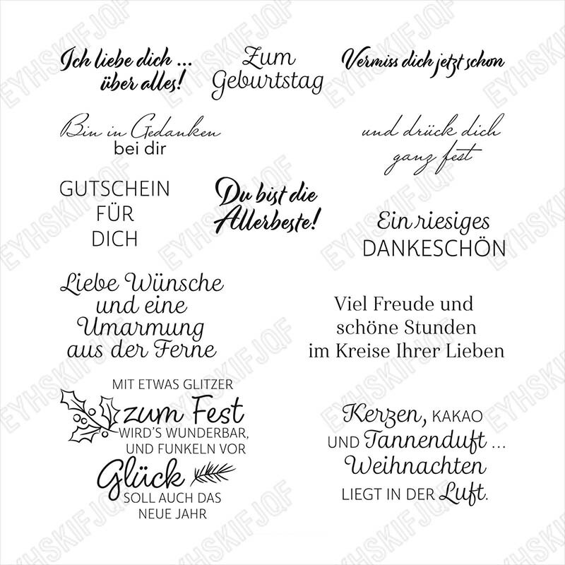 Animal Leaf House Pumpkin German Stamps Diy Scrapbooking Card Paper Cards Handmade Album Embossing Greeting Card