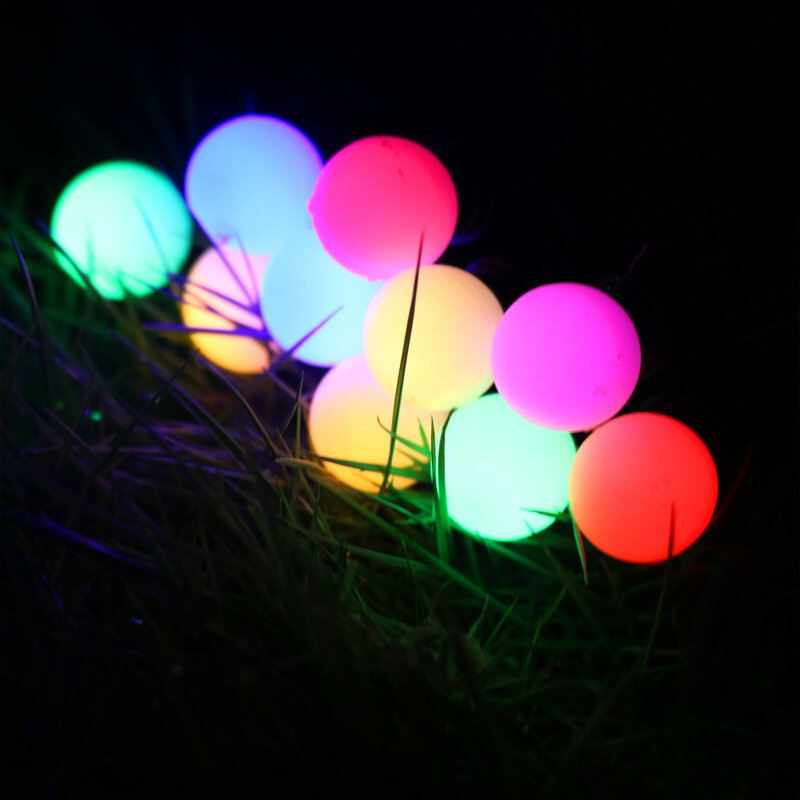 6/8/10 lâmpadas led solar luzes da corda lâmpada firefly corda natal ao ar livre bola de fadas férias casa jardim gramado iluminação decorativa