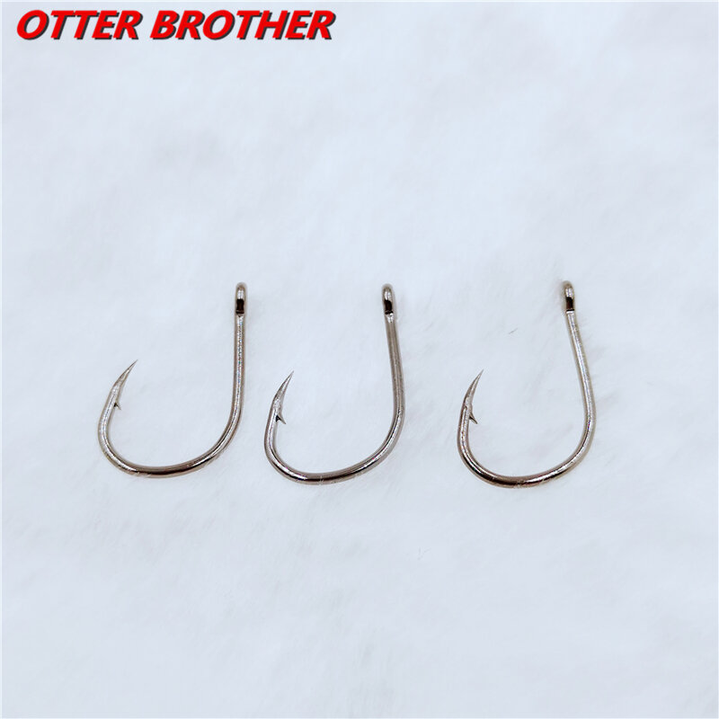 High Carbon Steel Fish Hook Barbed 30PCS 3#-12# Series In Fly Fishhooks Worm Pond Fishing Bait Holder Jig Hole Accessories Pesca