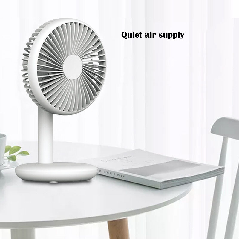 Xiaomi NEW Portable Desk Fan USB rechargeable Cooling Fan Outdoor Mini Floor Fan 4-Speed Home Silent Fan