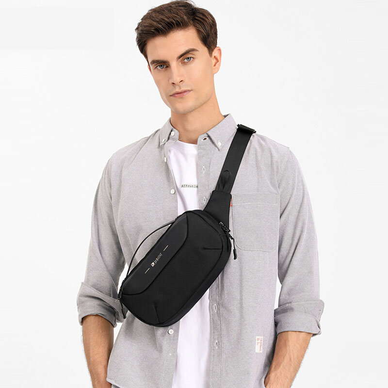 Men Multifunction Shoulder Bag Fashion Waterproof Travel Pack Messenger Crossbody Sling Chest Bag Pack For Male Women Female