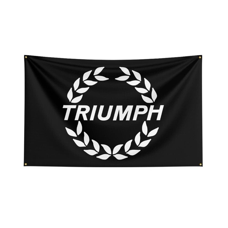 3x5 Ft Triumph Motorcycles Flag Polyester Digital Printed Racing Banner For Car Club