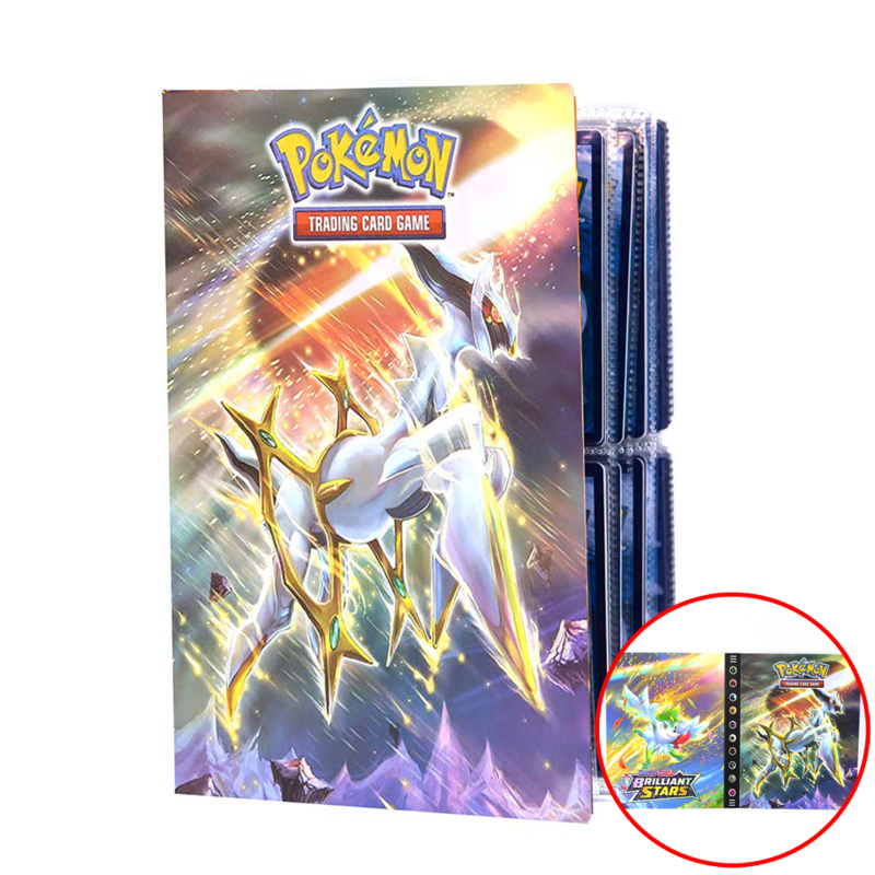240pcs Newest Pokemon Pikachu Charizard Mewtwo Holographic 3D Flash Shiny Photo Album Card Protector Book Binder Gift Toys