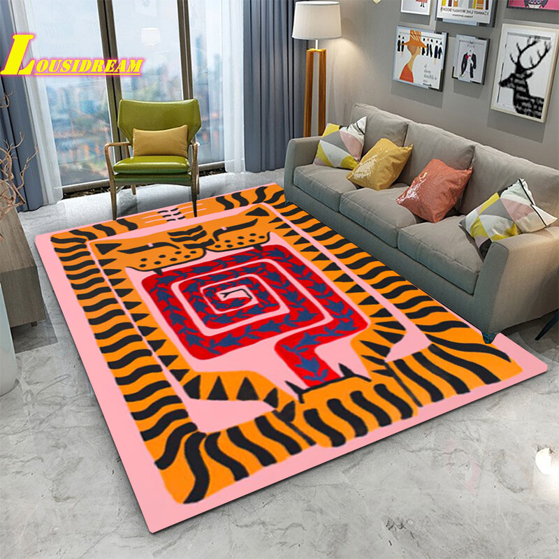 Decorative Carpet Living Room Room Decorative Carpet Art Abstract Carpet Egyptian Carpet Kitchen Bathroom Anti-Slip Door Mat