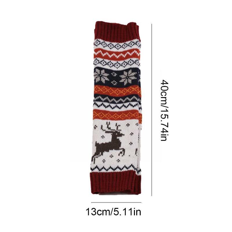 Bohemia Knitted Leg Warmers Women Ladies Winter Long Cuffs Crochet Foot Leg Warmers Knee Socks Thicken Trim Boot Cover M6O0