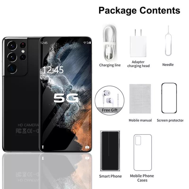 Teléfono Inteligente Galaxy S22 Ultra 5G, versión Global, desbloqueado, con Android, 6,7 pulgadas, 6800mAh, 16GB, 512GB