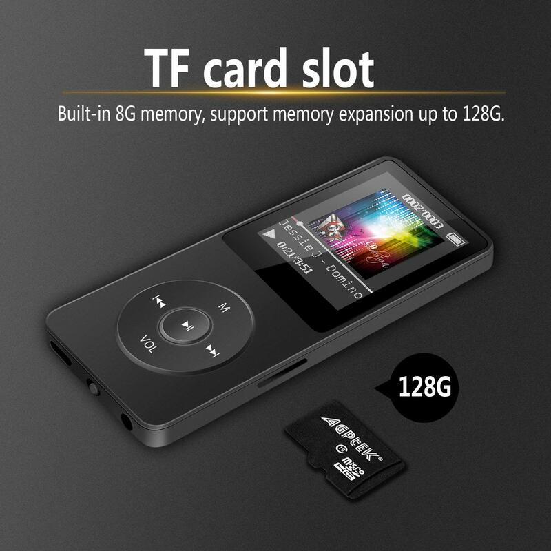 Bluetooth mp3 music player 1.8 non non não-destrutivo portátil mp4 walkman fm cartão de rádio externo ultra-fino gravação para telefones
