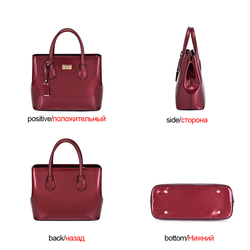 2 In 1 High Quality Pu Leather Mirror Shoulder Bags for Women 2021 Fashion Luxury Handbag Casual Designer Crossbody Sac A Main