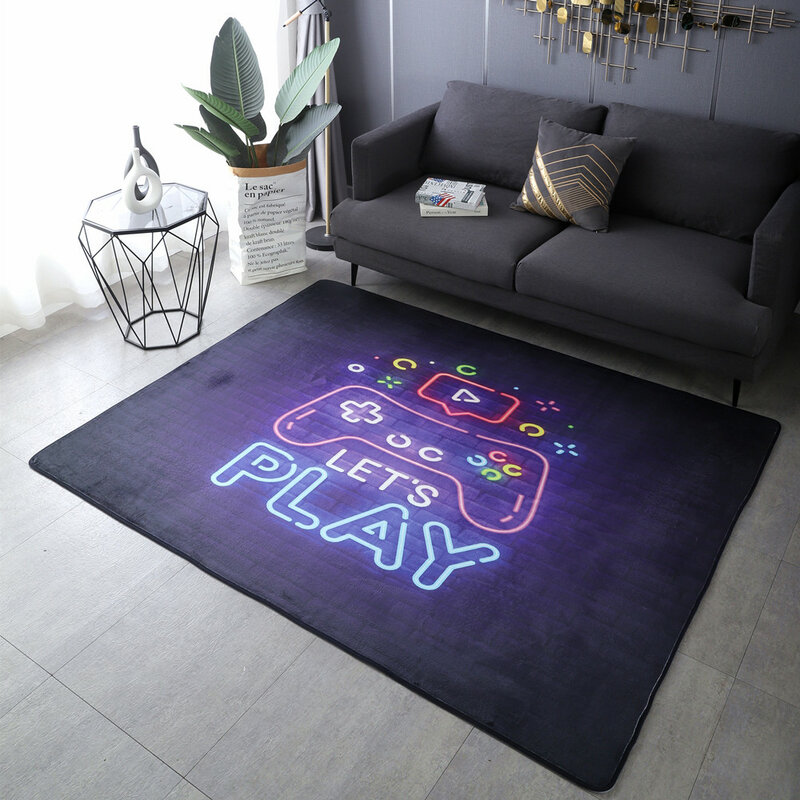 Nowe Anime dywan kontroler dla graczy dywaniki dla dzieci gra dla dzieci mata podłogowa Cartoon 3D drukowanie dywanów do salonu