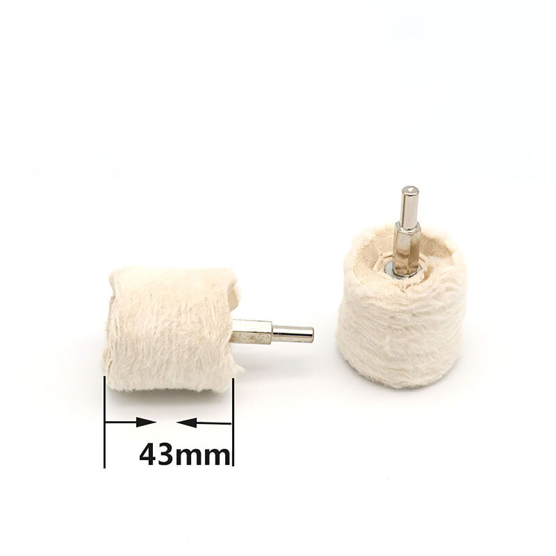Diametro del gambo 1Pc 6mm diametro della ruota in tessuto a forma di T 50 75 100mm per la lucidatura di prodotti Hardware per gioielli in oro e argento