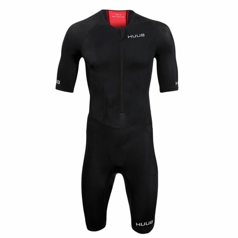HUUB Team Jumpsuit Men Sports Short-Sleeved Triathlon Skinsuit Cycling Suit Ciclismo Tights Bicycle Outdoor Sports Racing Suit