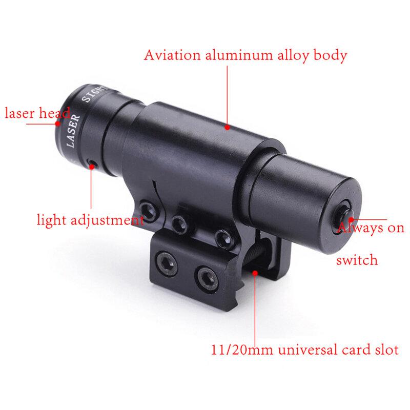 Merah/Hijau Dot Laser Ruang Penglihatan Laser dengan Dudukan untuk Pistol Picatinny Rail dan Senapan Taktis untuk Airsoft Berburu Menembak