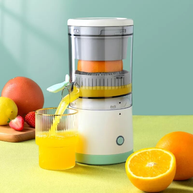 عصارة برتقالية محمولة بقوة 45 وات قابلة لإعادة الشحن ماكينة عصير منزلية متعددة الوظائف عصارة كهربائية صغيرة كوب