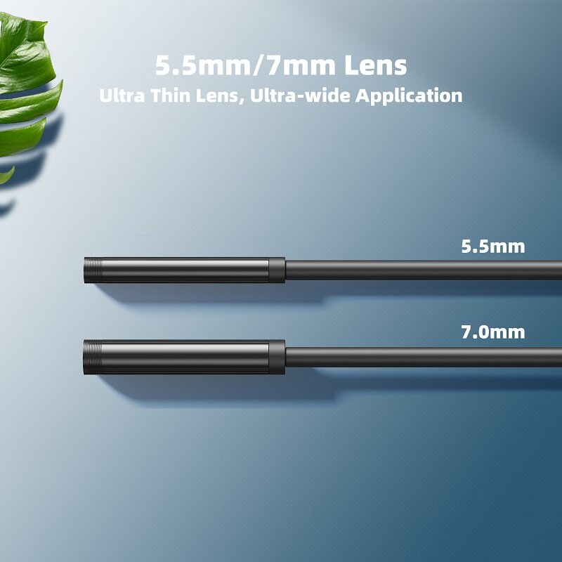 ENWOR – caméra endoscopique industrielle IP67, étanche 5.5mm 7mm 3 en 1 pour téléphones Android, PC, USB, 6led réglables