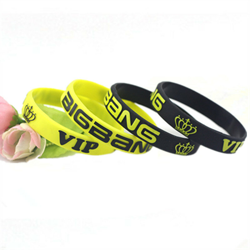 Bracelets avec lettres de musique en Silicone, noir et jaune, pour les Fans de musique, cadeau de Concert, 1 pièce, offre spéciale, SH292