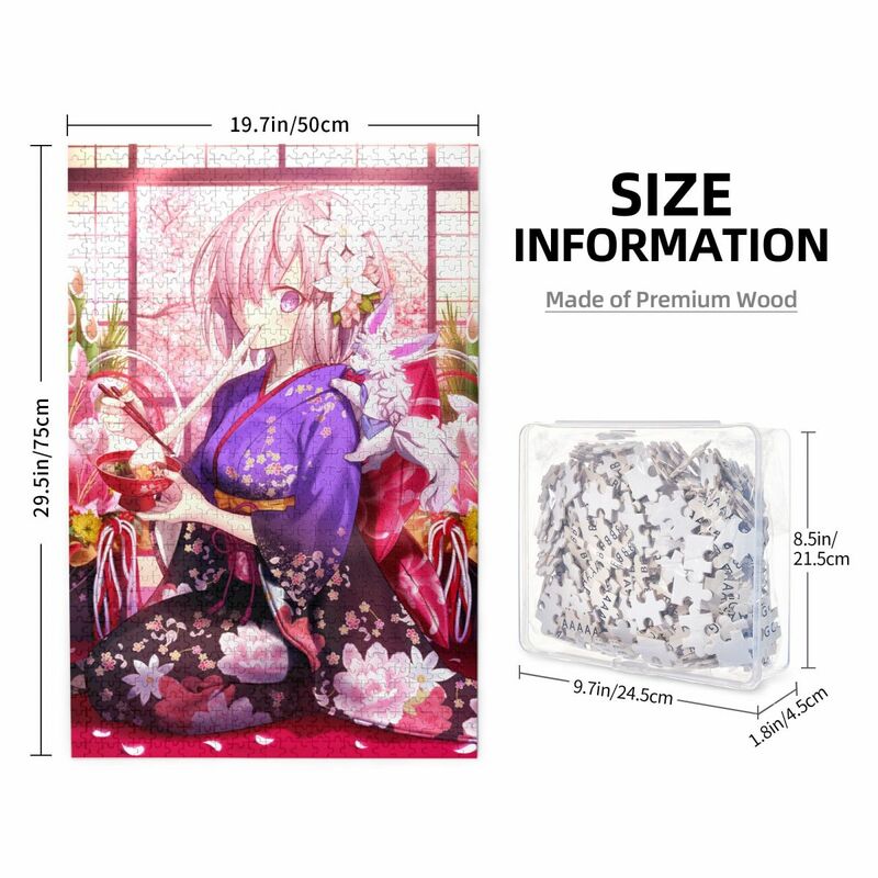 Puzzle Anime Fate Grand Order Poster 1000 Buah Puzzle untuk Dewasa Doujin Mash Cherry Puzzle Komik Puzzle Hentai Sexy Dekorasi Kamar
