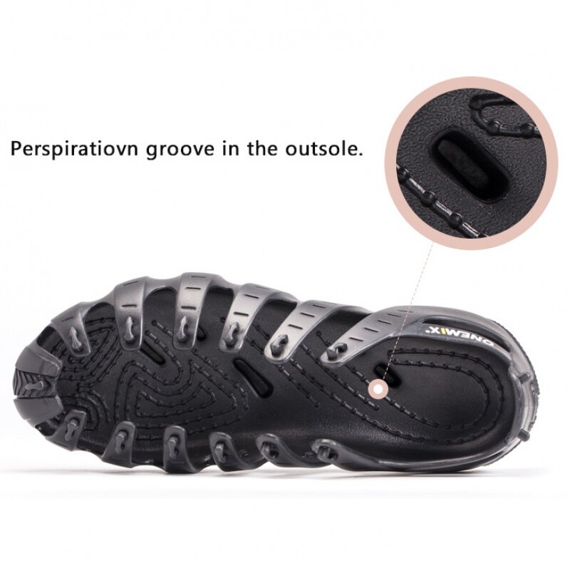 ONEMIX-Chaussures d'extérieur légères pour hommes, l'offre elles en caoutchouc souple, chaussettes multifonctions décontractées à séchage rapide, chaussures de course respirantes, 2023