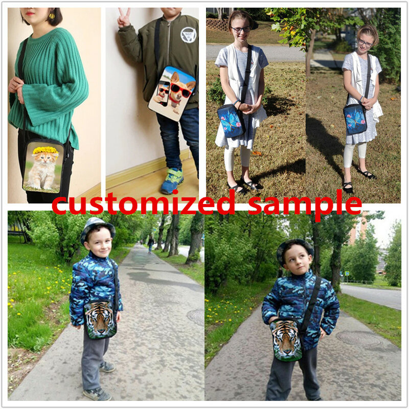 Jackherelookファッションアイイラストパターン子供用クロスボディバッグトレンドメッセンジャーバッグ男の子女の子旅行バッグ