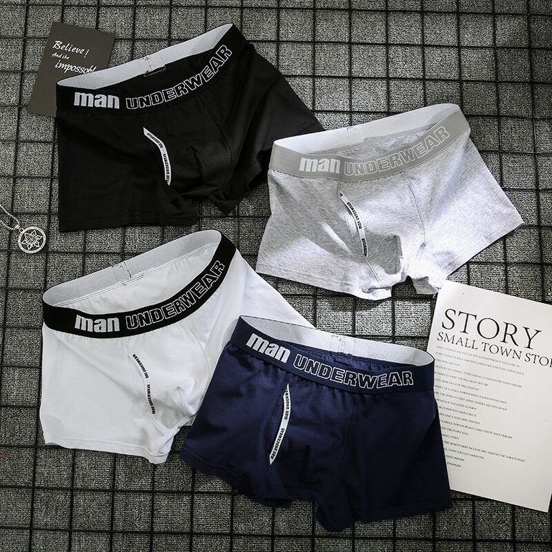 6pcs/Lot Cotton Mens Underpants Soft Boxer Men Breathable Solid Underwear Flexible Boxershorts Cuecas Vetement Homme