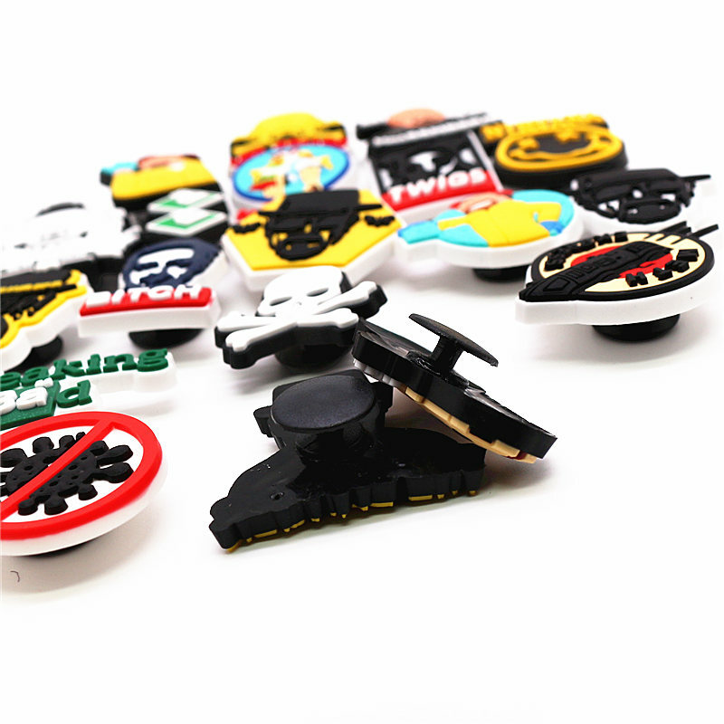 Classic Hot TV Series Breaking Bad PVC Shoe Accessories Sandals Charms Decorations for Croc Clogs Buckle Jibz Unisex Party Gifts