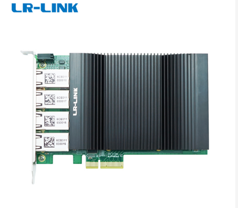 LR-LINK 2039PT-POE GigE Interface Card 802.3at Quad-Port RJ45 Gigabit PCIe X4 PoE + การ์ดเครือข่ายขึ้นอยู่กับ Intel i210ชิป