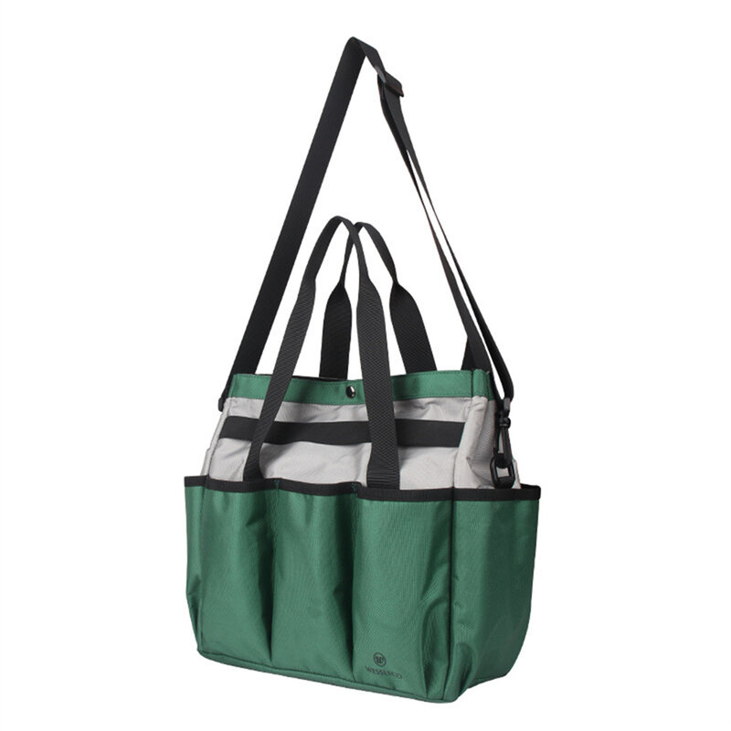 Gardening Bag Kit Buttoned Outdoor Oxford Cloth One Shoulder Flower Garden Lightweight Easy to Use Hard SCVD889