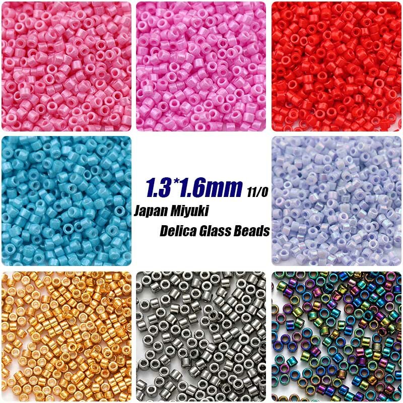 5g/10g 1.3*1,6mm Metallic Farbe Miyuki Delica Glas Perlen 11/0 Japanischen Lose Distanz Seed perlen für Schmuck Machen DIY Nähen