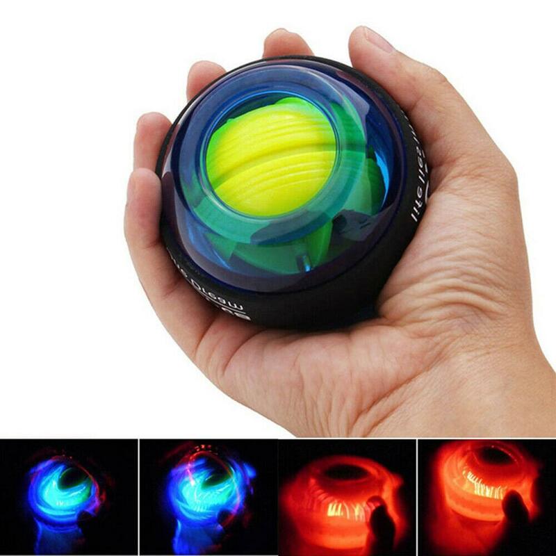 LED المعصم الكرة المدرب جيروسكوب سترينجذينير الدوران قوة الكرة الذراع المتمرن السلطة الكرة أجهزة التمارين الرياضية معدات لياقة بدنية