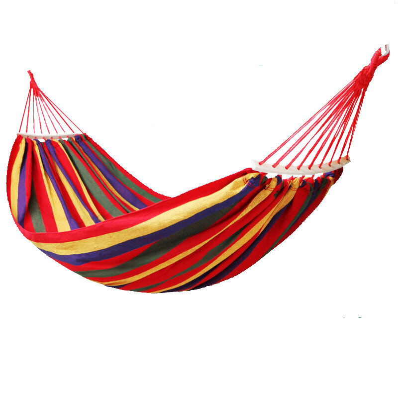 Hammock outdoor single and double swing thickened canvas camping anti-rollover hanging chair cradle