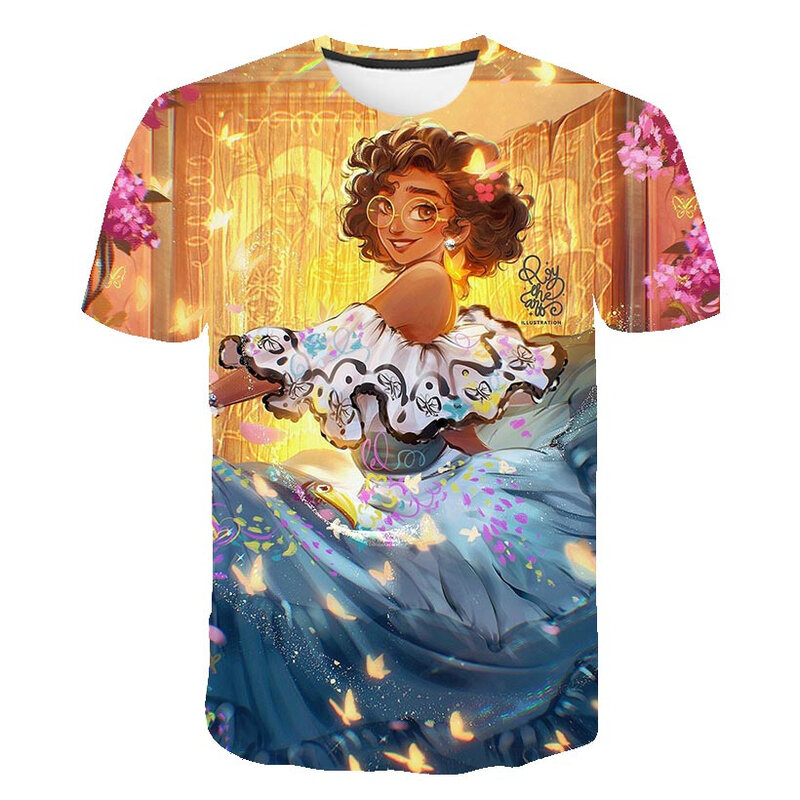 小さな女の子のための夏の半袖Tシャツ,漫画のようなカジュアルな形をしたモダンな服,高さ70cm〜2022 cm,新しいコレクション160