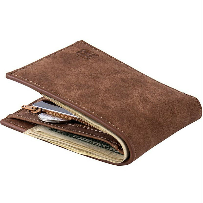 Vendita calda portafoglio uomo moda di alta qualità Mini portafoglio da uomo di lusso portafoglio porta carte uomo borsa portamonete portafoglio con cerniera per uomo