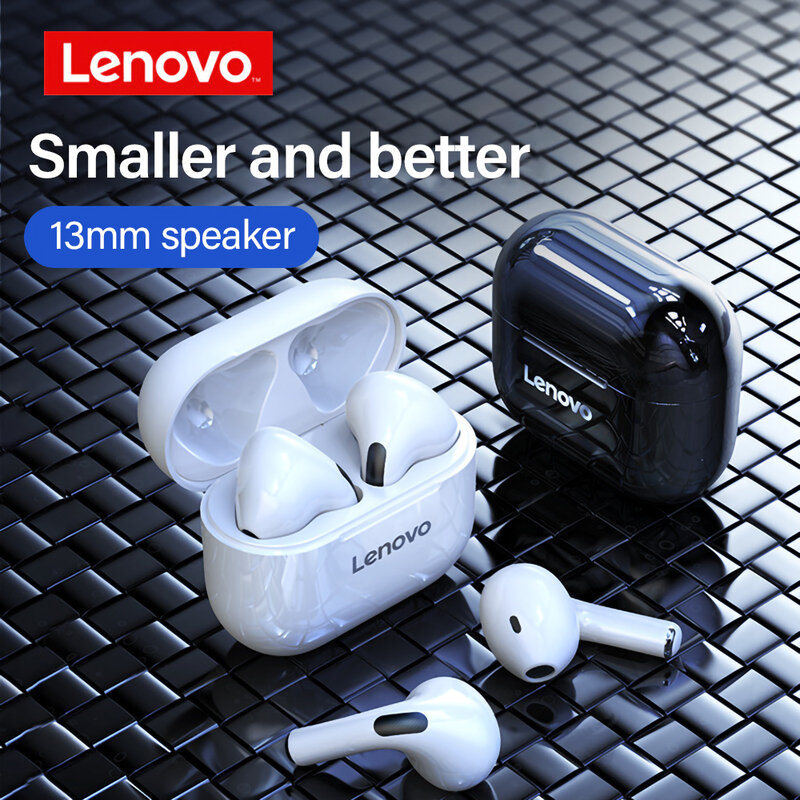 Lenovo LP40 TWS bezprzewodowe słuchawki douszne Gamer Bluetooth-5.0 słuchawki akcesoria z redukcją szumów słuchawki douszne