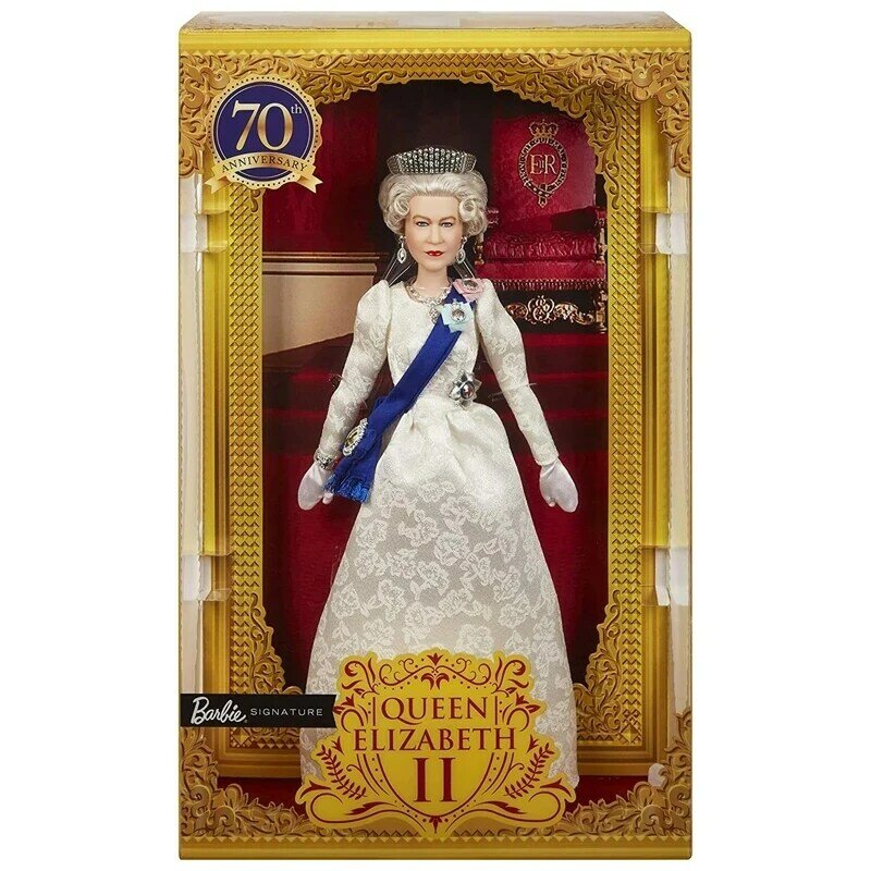 2022 11.5Inch Chữ Ký Mới Nữ Hoàng Elizabeth Ii Bạch Kim Thánh Đồ Chơi Hoàng Gia Chế Độ Quân Chủ Cho Người Sưu Tầm Hcb96 Halloween