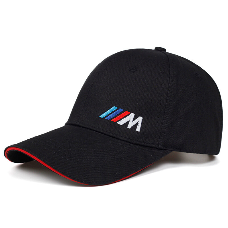 야구 모자 M 스포츠카 로고 자수 캐주얼 스냅 백 모자, 새로운 패션 고품질 남자 레이싱 오토바이 스포츠 모자