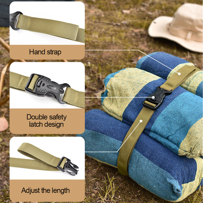 Nylon Laadband Reisgebonden Vrachtbagage Gordelriem Met Gesp Reiskits Outdoor Camping Gereedschapswandel Accessoires