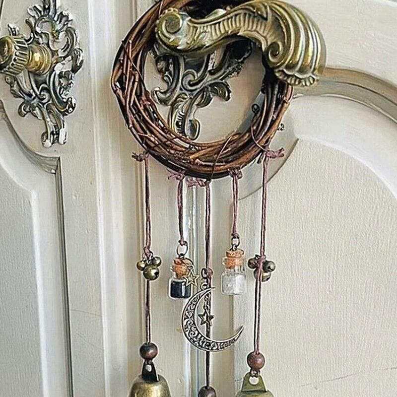 Witch Bell Protection Door Handle Pendant Hanging Witch Bells Witchcraft Bells Supplies for Home Decor W5C8