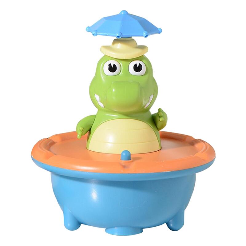 Crocodile Sprinkler Bath Toys Water Squirt Paddle with LED Light for