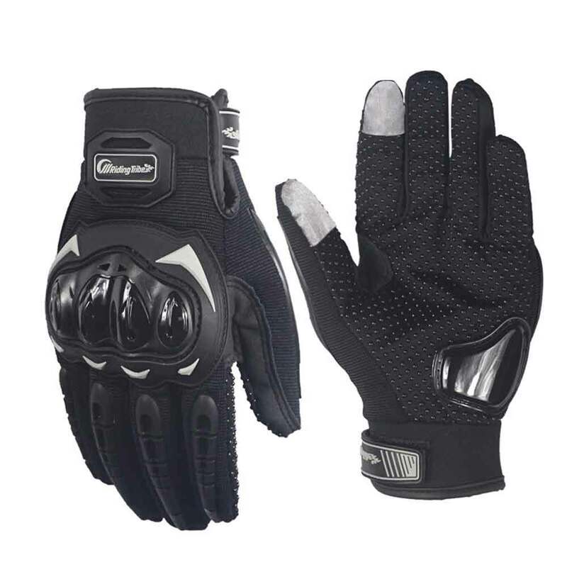 Guantes de Moto para hombre y mujer, protectores tácticos de dedo completo para pantalla táctil, impermeables, a prueba de viento, protección