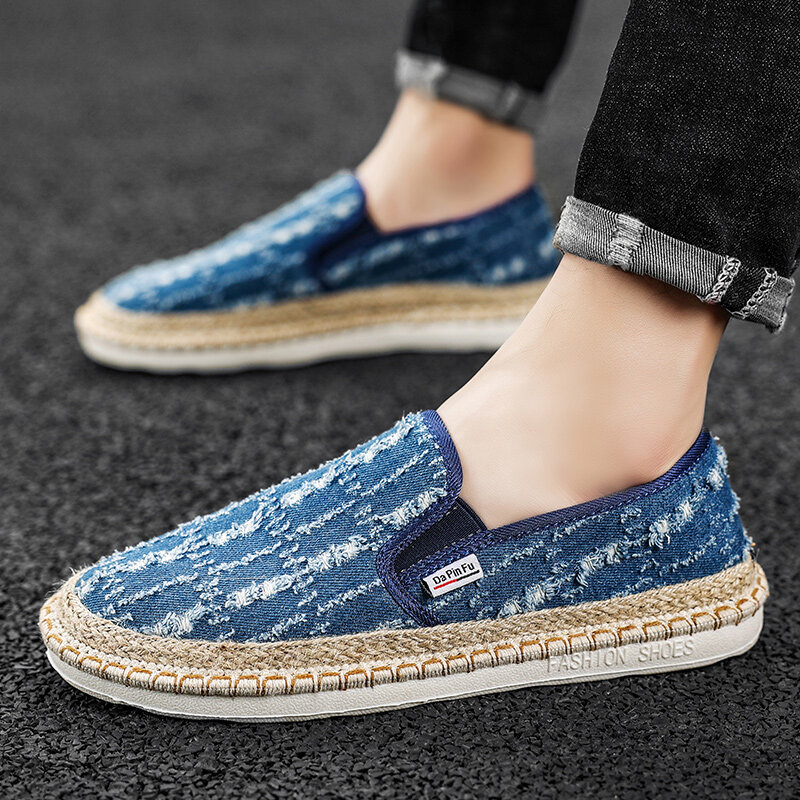 Espadrilles Men Shoes Causal Breathable SlipOn Sneakers Male Canvas Shoes Summer Classic Men Driving Shoes Loafers for Men Cheap