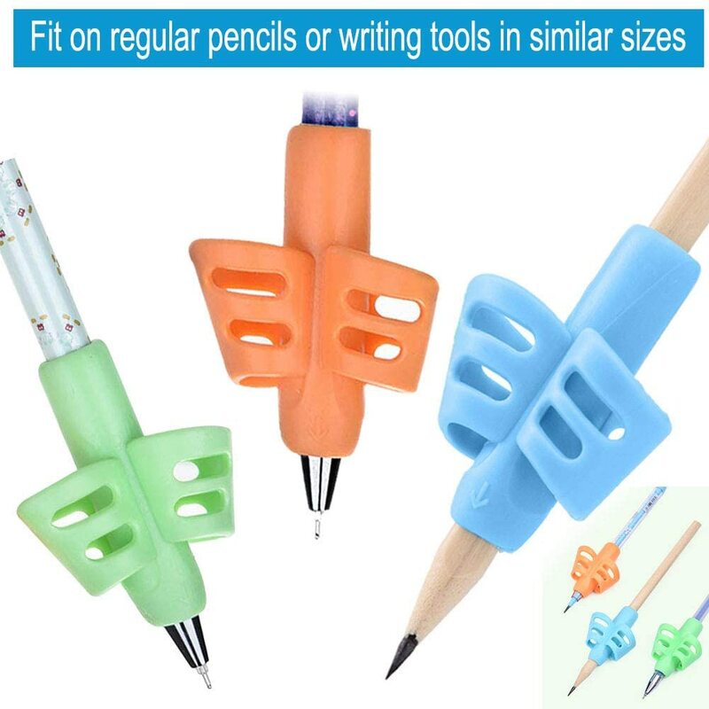 Children Writing Pencil Pen Holder Kids Learning Practise Silicone Pen Aid Posture Correction Device for Students