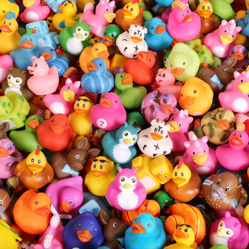 Rubber Duck 25 Pack Kids Bad Float Speelgoed Taart Decor Verjaardagscadeau Klaslokaal Prijs Truc Of Behandelen Speelgoed Of auto Decoratie