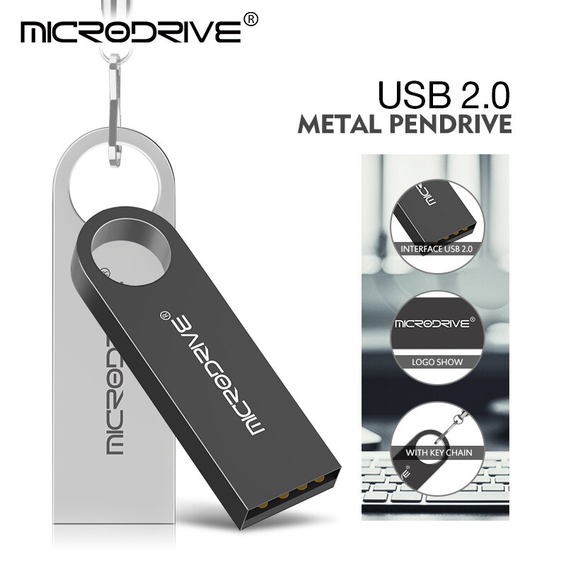 Metall 2,0 usb-stick 128GB 64GB 32GB 16GB 8GB 10 teile/los tragbare speicher usb stick 4 8 16 32 64 128GB speicher flash disk geschenk