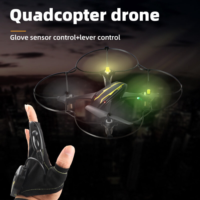 Gant télécommande à Induction UAV, Suspension intelligente à quatre axes, geste avion RC résistant aux chocs et aux chutes