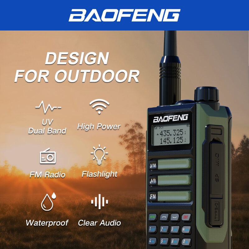 2 pacote baofeng UV-16 pro 10w profissional walkietalkie uv16pro suporte tipo-c carregador de longo alcance rádio em dois sentidos atualização uv5r uv10r