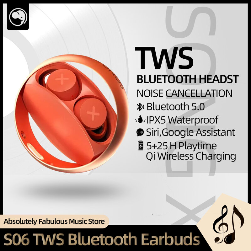 Auriculares inalámbricos con Bluetooth 5,0, cascos intrauditivos impermeables IPX5, ANC, con carga inteligente, 25H de tiempo de reproducción