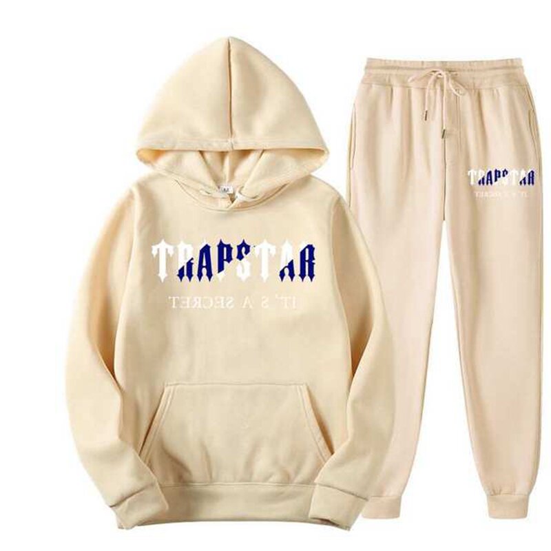2023New Sets Spring Trapstars Printed Sweatshirt Hoodie Top +sweatpants Luxury Men's Clothing Women's Tracksuit Trapstar Chandal